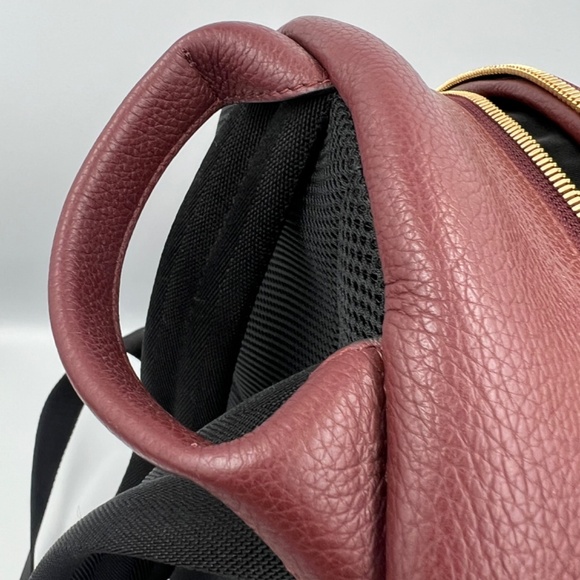 SALVATORE FERRAGAMO  Calfskin Gancio XL City Backpack Maroon/Wine color main image 13